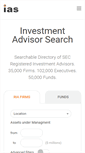 Mobile Screenshot of investmentadvisorsearch.com